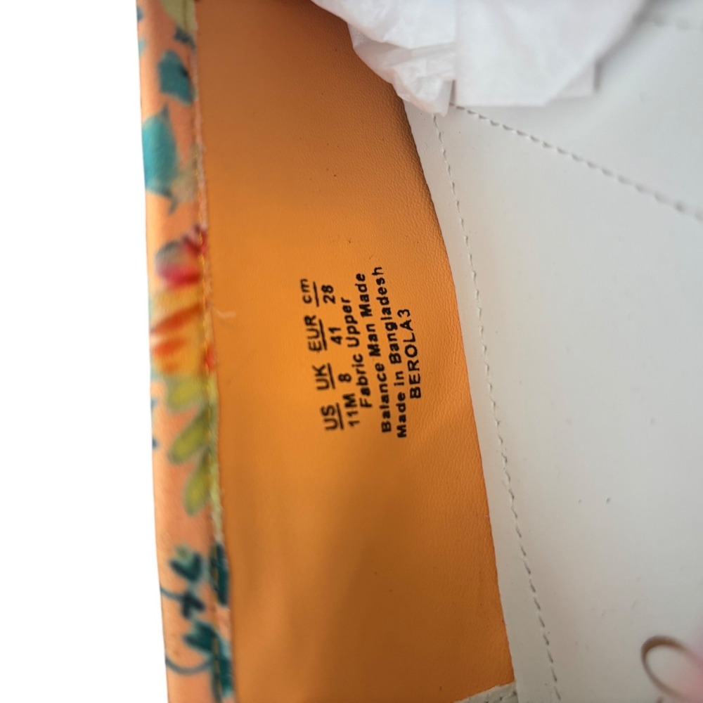 Franco Sarto Berola3 Womens Floral Fabric Loafers Gold Chain Multi Color 11M - Picture 9 of 12